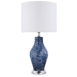 Adira White Shade Blue Table Lamp