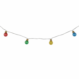 Lighting Collection IP44 Festival Festoon Solar LED Outdoor String Lights - thumbnail 4