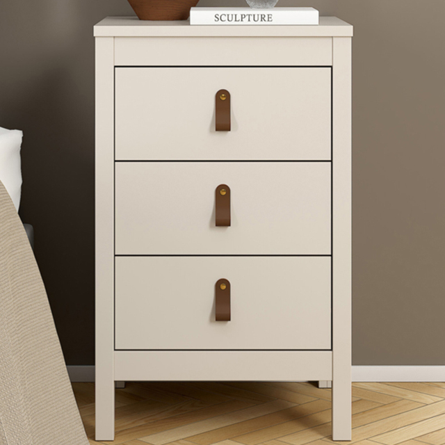 Florence Barcelona Cashmere 3 Drawer Bedside Table - image 1