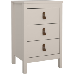 Florence Barcelona Cashmere 3 Drawer Bedside Table - thumbnail 2