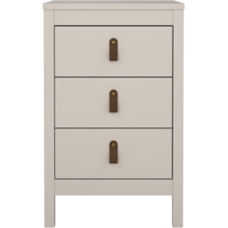 Florence Barcelona Cashmere 3 Drawer Bedside Table - thumbnail 3