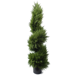 Leaf Spiral Cypress Artificial Tree in Pot 120cm - thumbnail 1