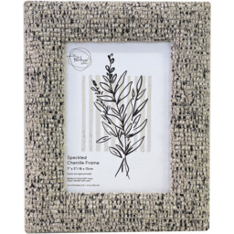 Speckled Chenille Photo Frame Beige 7 x 5 inch - thumbnail 1