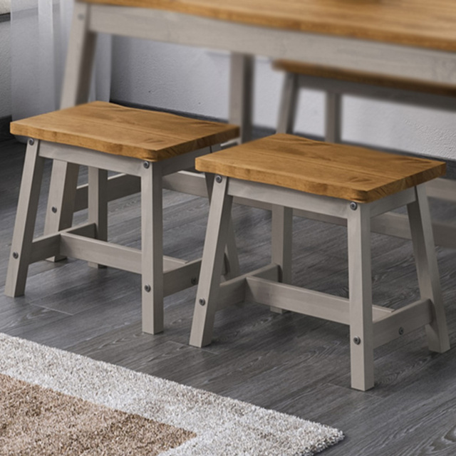 Core Products Corona Set of 2 Grey Dining Bench - image 1