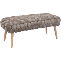 Artemis Home Cushla Mole Bubbly Velvet Large Footstool - thumbnail 3