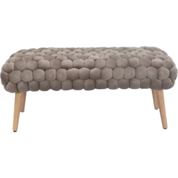 Artemis Home Cushla Mole Bubbly Velvet Large Footstool - thumbnail 2