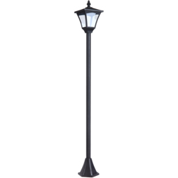 Outsunny Black LED Solar Lamp Post