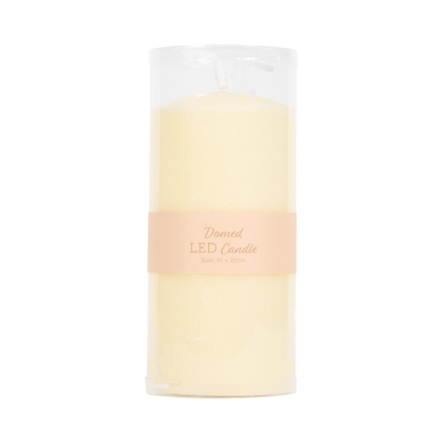 Natural Domed LED Candle 20cm - image 1