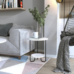Corro White Modern End Table - thumbnail 3