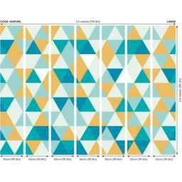 Origin Murals Geometric Green Wall Mural - thumbnail 4