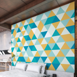 Origin Murals Geometric Green Wall Mural