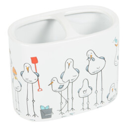 White Seagull Tooth Brush Holder