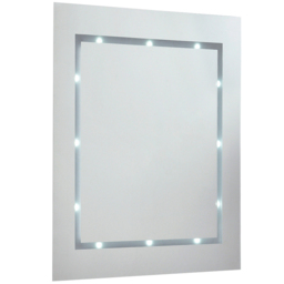 ValueLights White Rectangular LED Bathroom Mirror 40 x 35cm - thumbnail 1