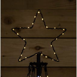 Samuel Alexander 140cm Pre-Lit White and Warm White LED Pyramid Christmas Cone Tree - thumbnail 3