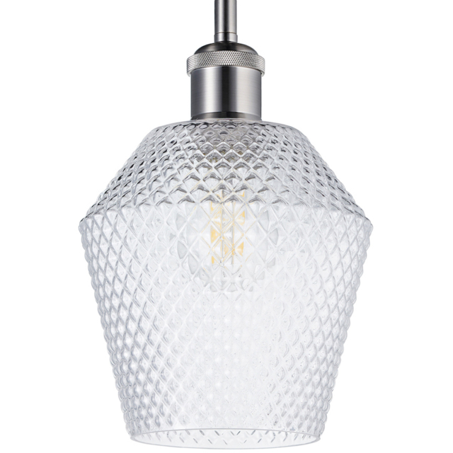 Happy Homewares Diamond Design Clear Glass Ceiling Pendant Shade - image 1