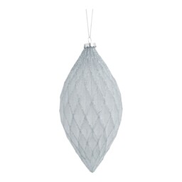 Angel Whispers Blue Large Icy Droplet Christmas Decoration - thumbnail 2