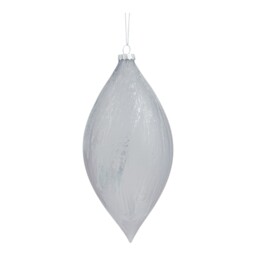 Angel Whispers Blue Large Icy Droplet Christmas Decoration - thumbnail 4