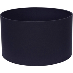 ValueLights Reni Navy Fabric Drum Ceiling Lamp Shade 35cm