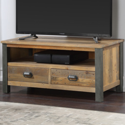 Baumhaus Urban Elegance 2 Drawers Reclaimed Wood Widescreen TV Cabinet