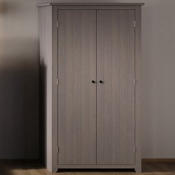 Havana 2 Door Grey Wardrobe - thumbnail 1