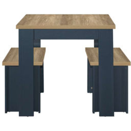 Highgate 2 Seater Dining Set Oak - thumbnail 3