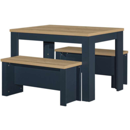Highgate 2 Seater Dining Set Oak - thumbnail 2