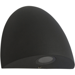 Lighting Collection IP54 Eclipse Dome LED Outdoor Wall Light