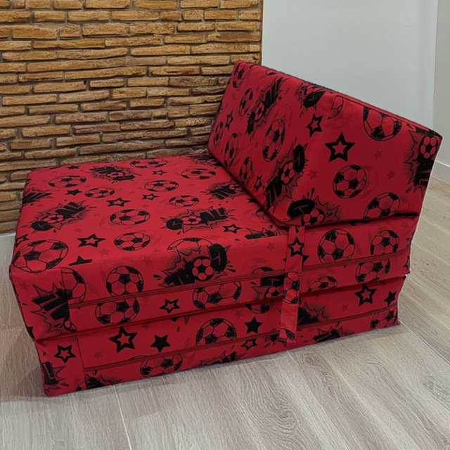 Kaikoo Single Goal Print Foldable Chair Bed - image 1