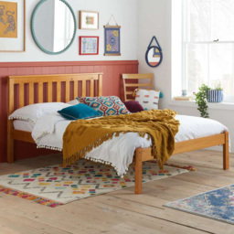 Denver Small Double Pine Wooden Bed