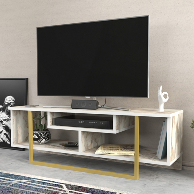 Decorotika Asal Ephesus and Gold Wide TV Unit - image 1