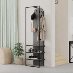 FWStyle Archy Retro Grey Hallway Shoe and Coat Storage Rack - thumbnail 4