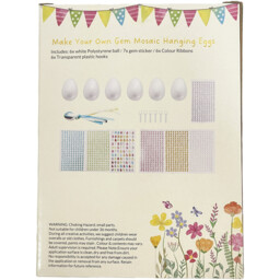 Make Your Own Gem Mosaic Hanging Eggs Kit - thumbnail 2