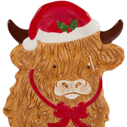 Highland Cow Plate Brown - thumbnail 2
