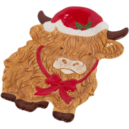 Highland Cow Plate Brown - thumbnail 4