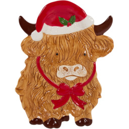 Highland Cow Plate Brown - thumbnail 1
