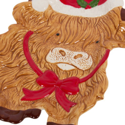 Highland Cow Plate Brown - thumbnail 3