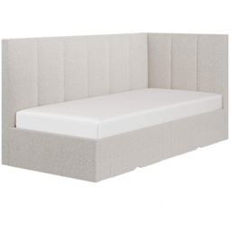Flair Harley Beige Boucle Bed Frame with Storage - thumbnail 2