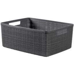 Curver Deep Shadow Jute Design Storage Basket 4.5L - thumbnail 1