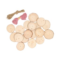 All I Want For Christmas Natural Wooden Hanging Disc Kit - thumbnail 2