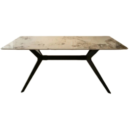Indoor Living 4 Seater Marble Top Rectangular Dining Table - thumbnail 2