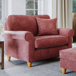 Sinatra Glory Deep Terra Snuggle Chair