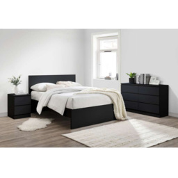 Oslo 6 Drawer Black Chest of Drawers - thumbnail 3