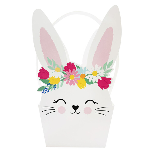 Pack of 6 Flower Bunny Baskets - Multicolour - image 1