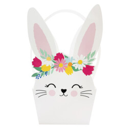 Pack of 6 Flower Bunny Baskets - Multicolour - thumbnail 1