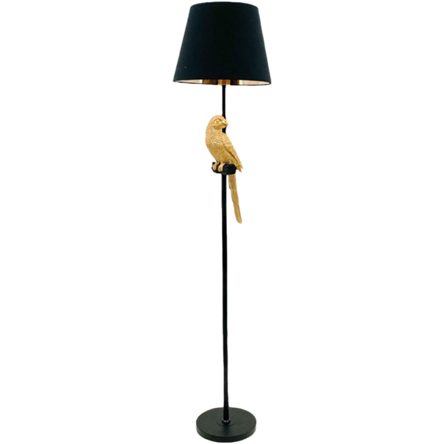 Acacia Home Black Shade Parrot Floor Lamp - image 1