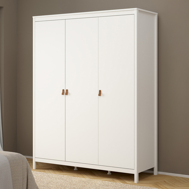 Florence Barcelona 3 Door White Wardrobe - image 1
