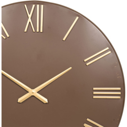 Round Numeral Wall Clock Mocha - thumbnail 3