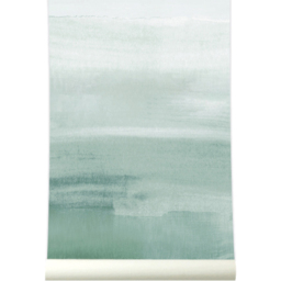 Grandeco Roomblush Layered Horizon Watercolour Green 4 Lane Wall Mural - thumbnail 3