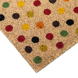 Autumn Spot PVC Backed Coir Doormat - 40 x 60cm - thumbnail 4