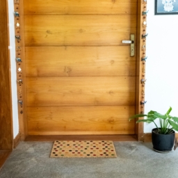Autumn Spot PVC Backed Coir Doormat - 40 x 60cm - thumbnail 3